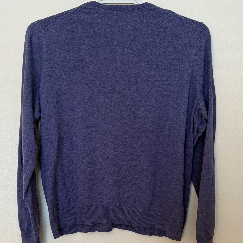 Cherokee Deep Purple Cardigan Sweater - Picture 4 of 5